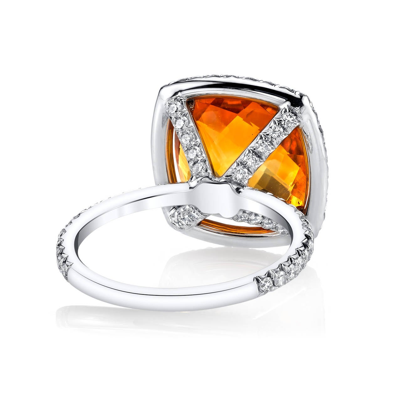 The dazzling Citrine center stone shines so bright that you can't help but look at it again and again. It is known as the “healing quartz” and is said to support vitality and health, while encouraging the wearer with energy and warmth. The stone’s