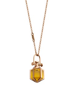 Modern Sacred Minimalism 18 Karat Gold Talisman Amulet Necklace
