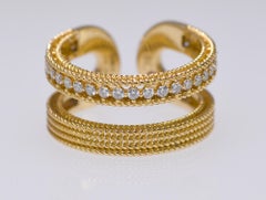 Roberto Coin Natural .30 Carat Diamond Ring Yellow Gold 18 Karat