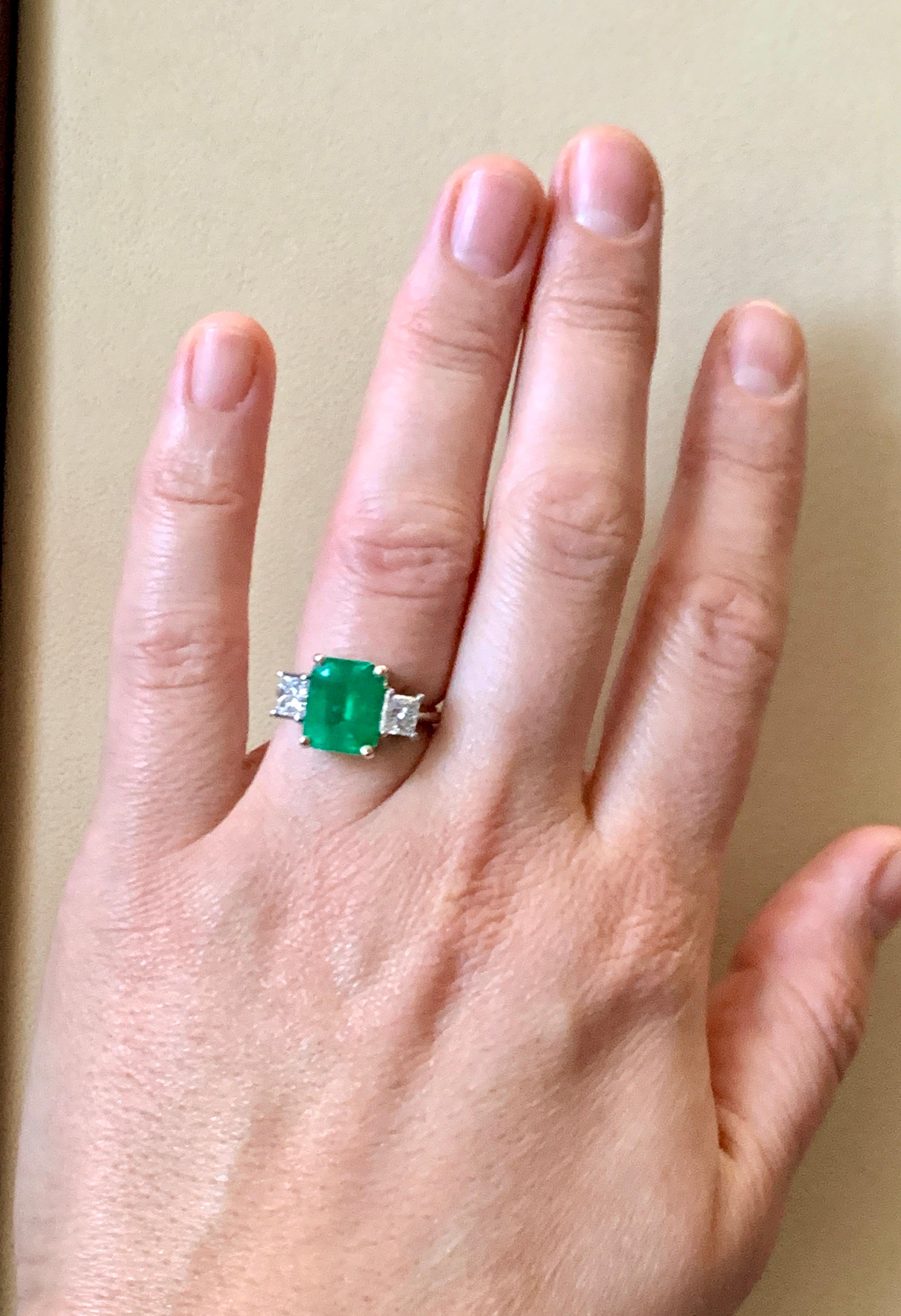 4.5 carat emerald ring