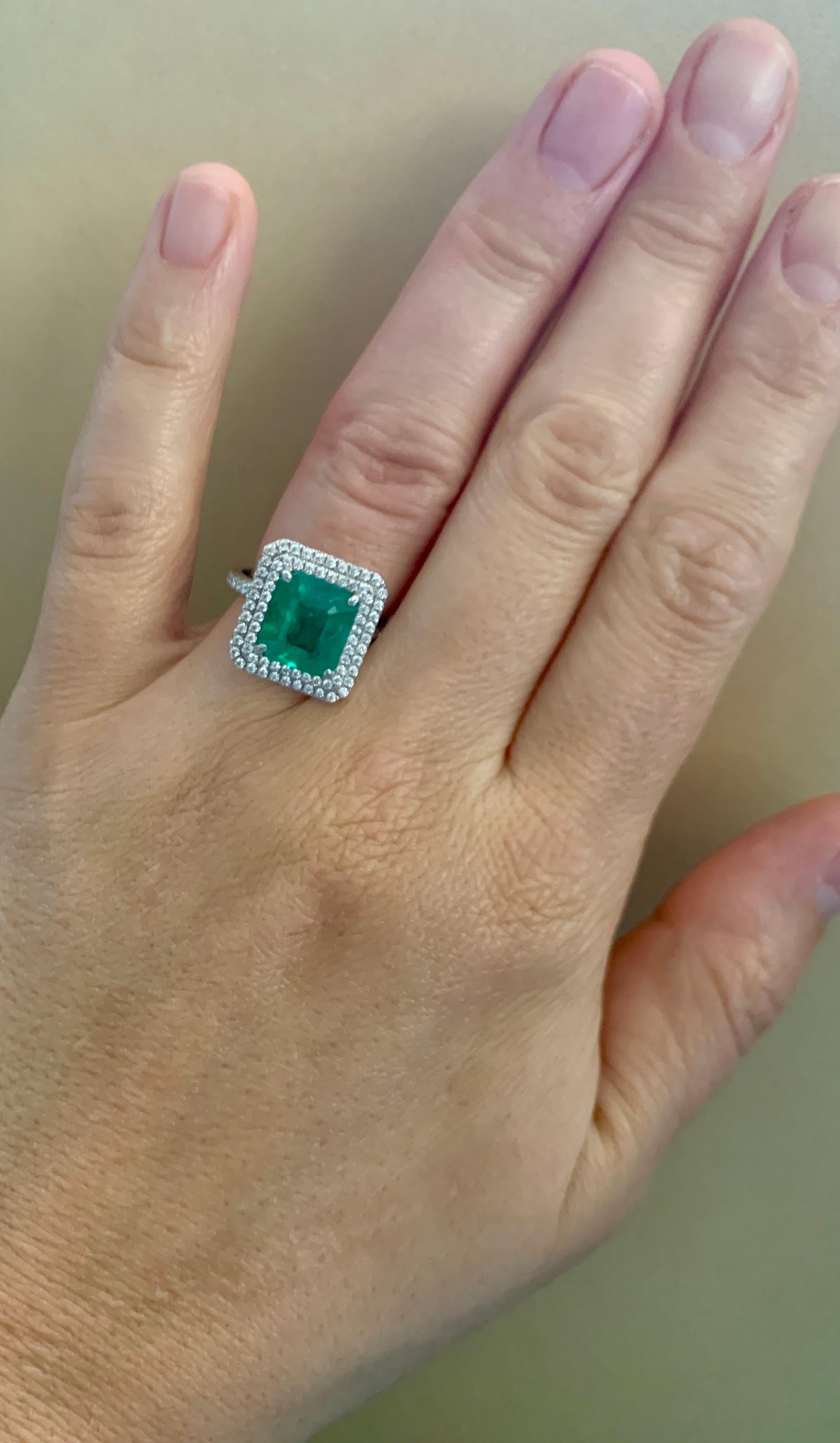 4 Carat Emerald Ring | Emerald Halo Ring | Emerald Teardrop Ring – Klein's  Jewelry
