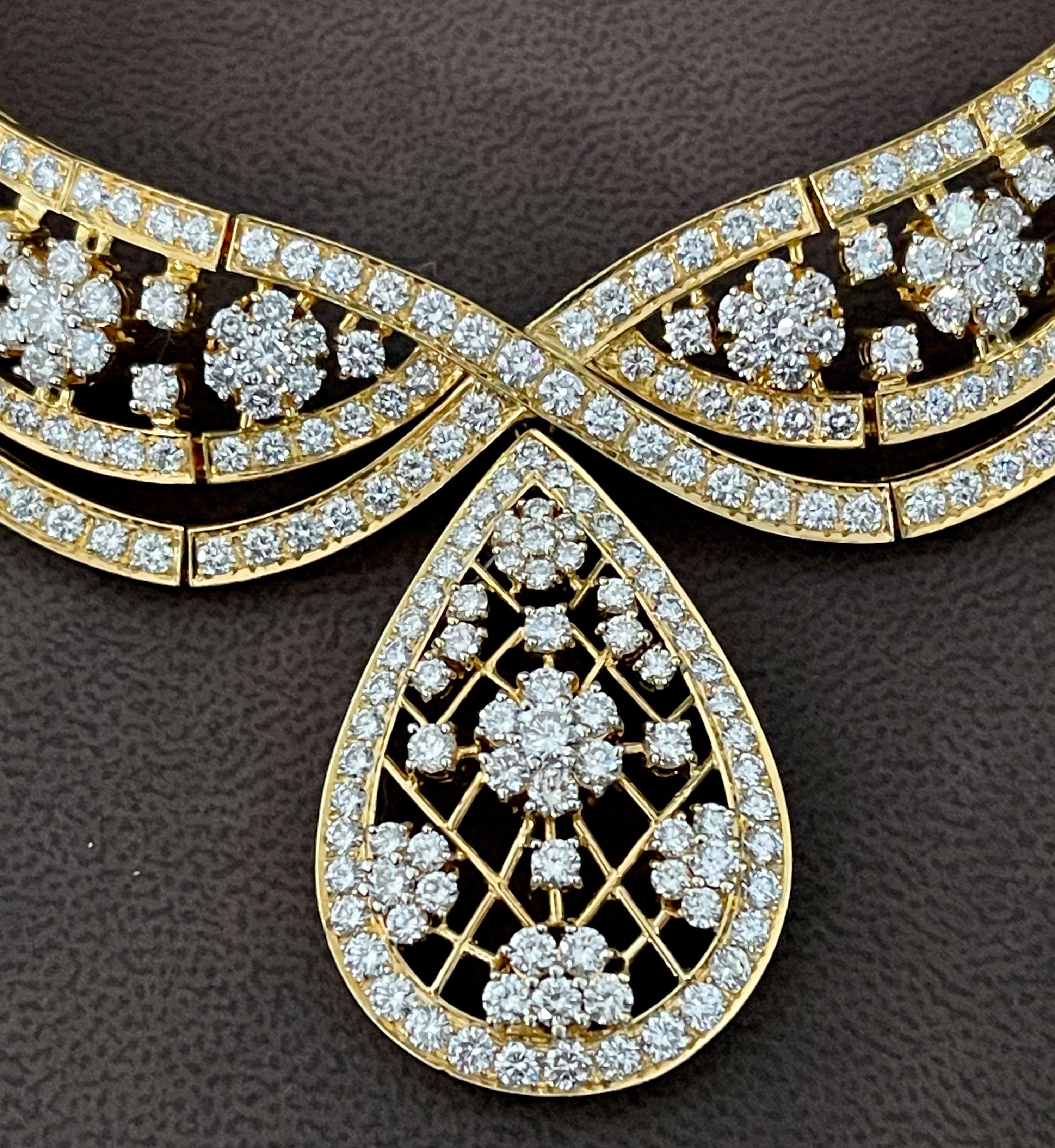 37 Carat Diamond Necklace and Earrings 185 Grams 18 Karat Gold Bridal Suite 9