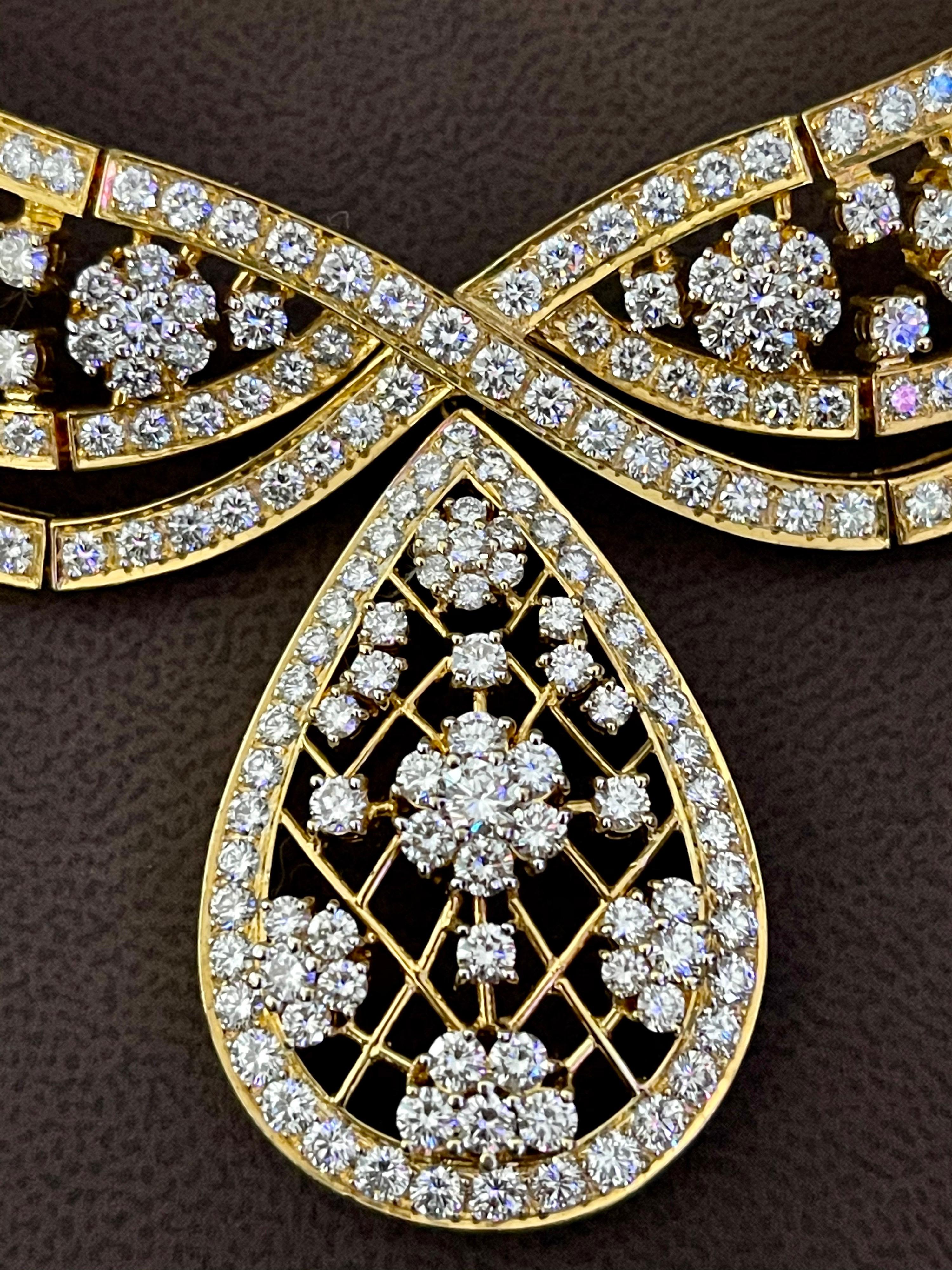 37 Carat Diamond Necklace and Earrings 185 Grams 18 Karat Gold Bridal Suite 12