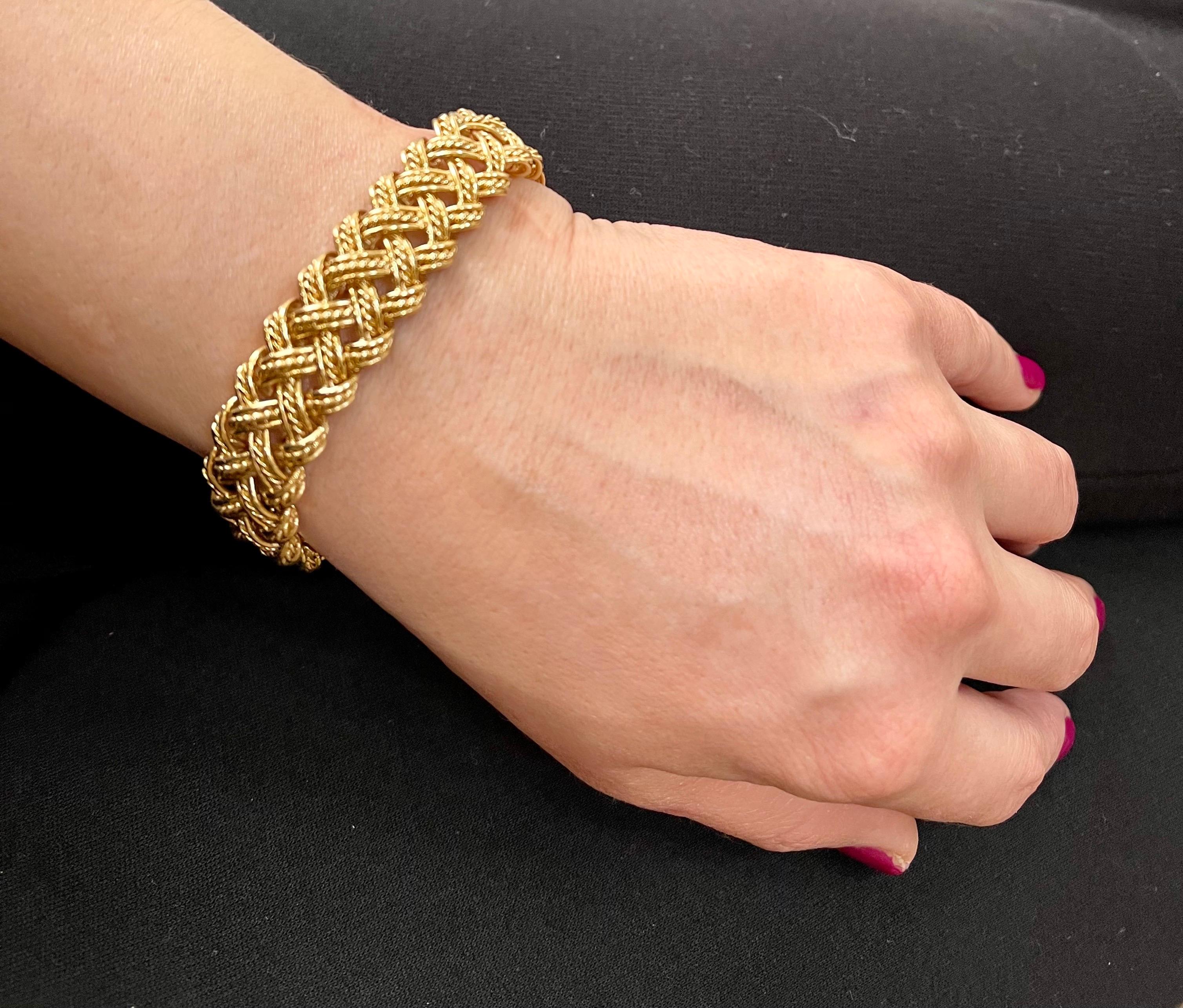 Collier et bracelet deux pièces Bocheron en or jaune 18 carats 165 grammes en vente 13