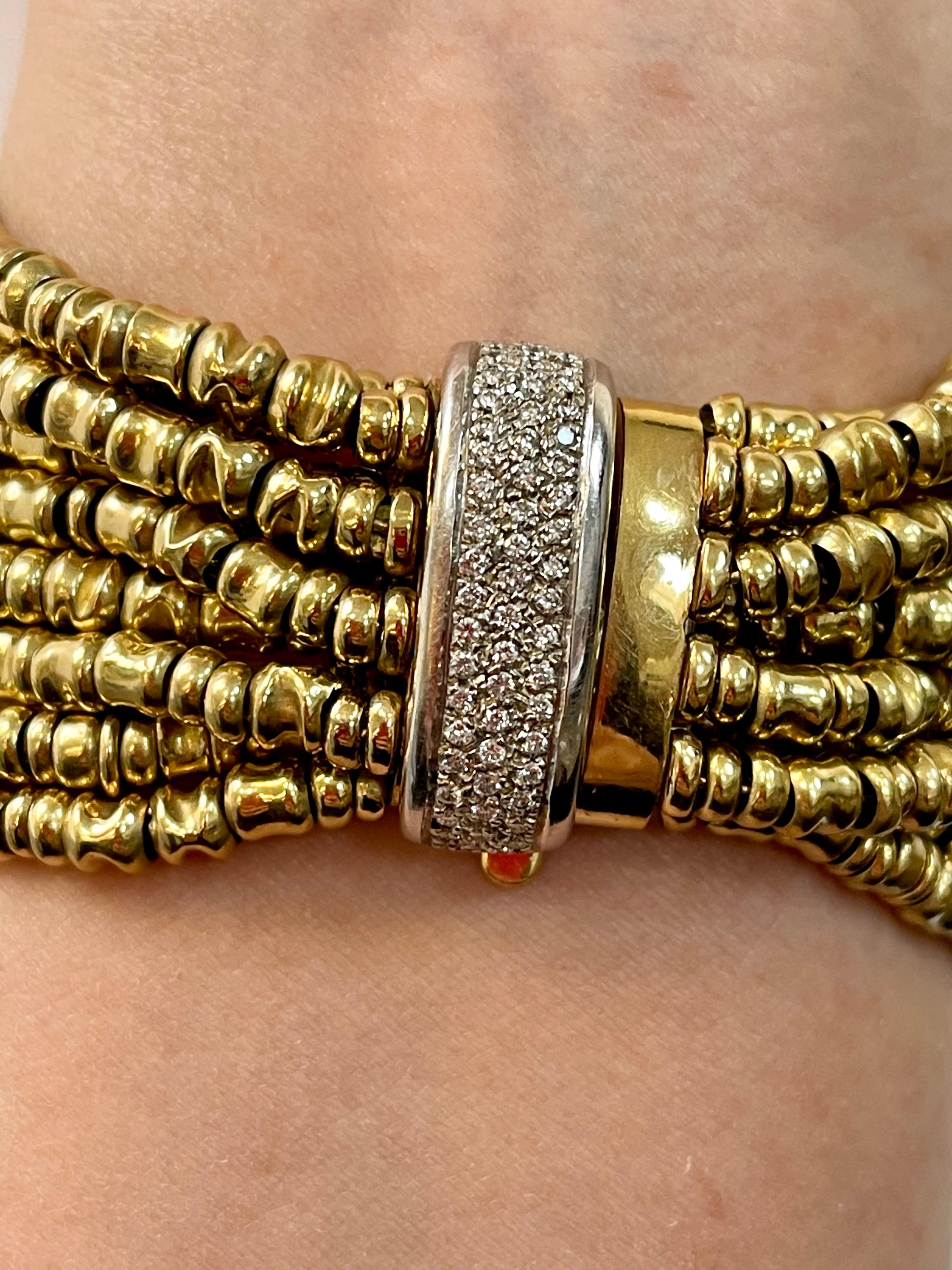 5.5 Ct Diamond Necklace / Bracelets 280 Gm 18K Gold Designer Orlando-Orlandini 9