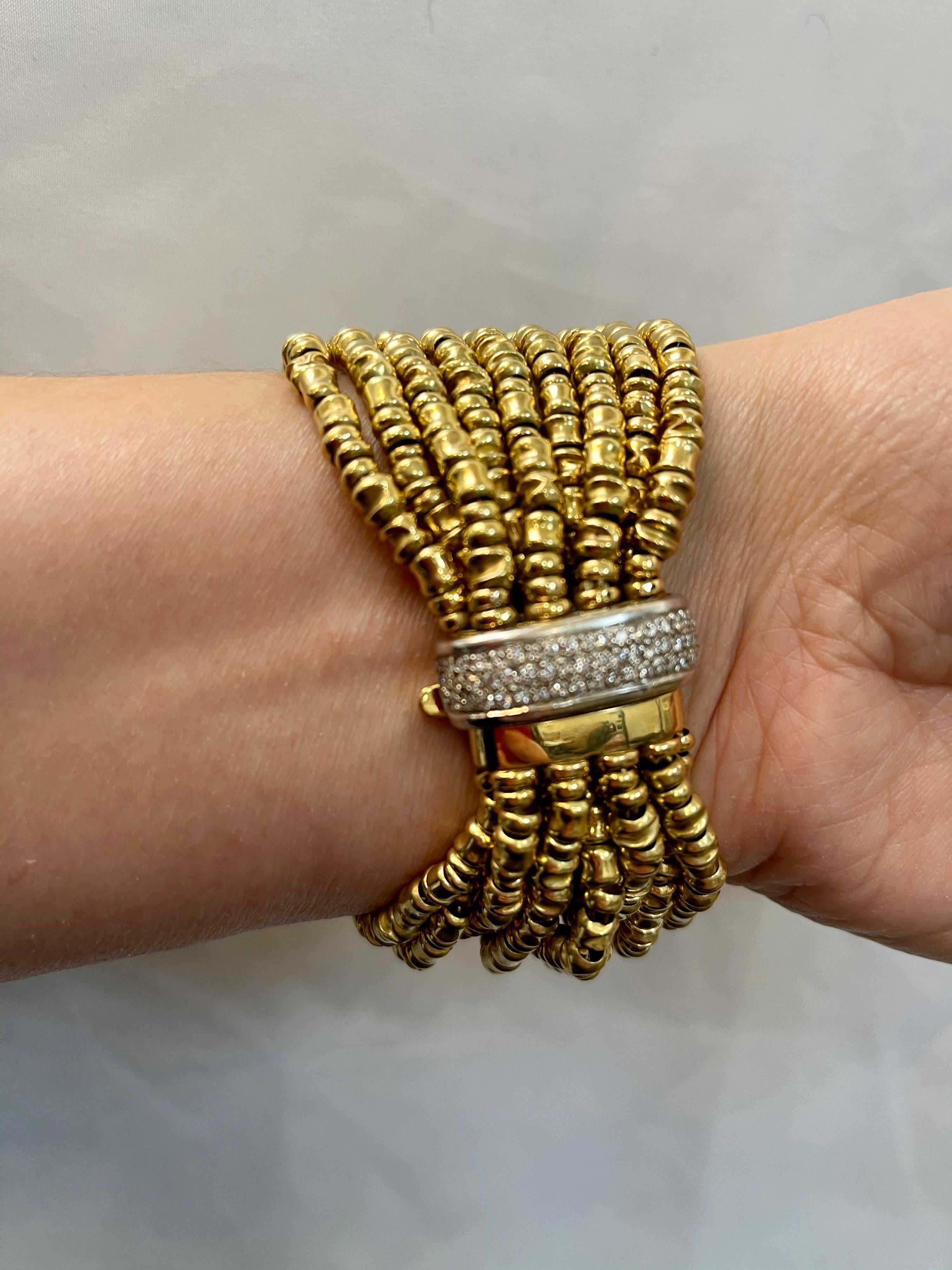 5.5 Ct Diamond Necklace / Bracelets 280 Gm 18K Gold Designer Orlando-Orlandini 12