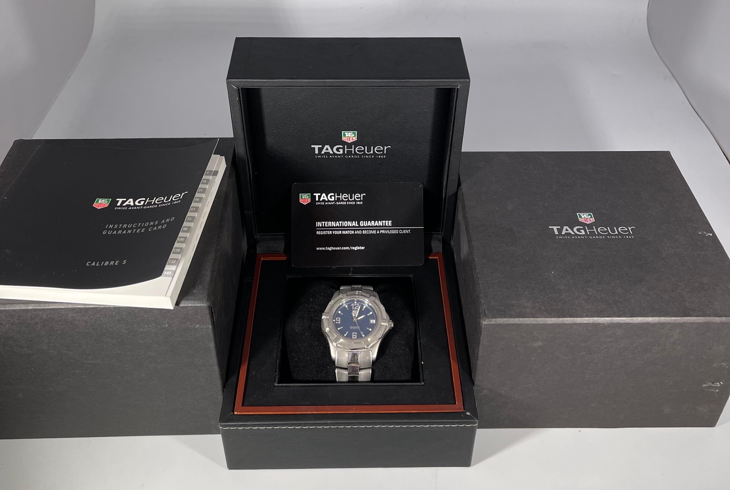 TAG Heuer WN2112 Automatic Stainless Steel Watch Professional 200M with Date&Box 8