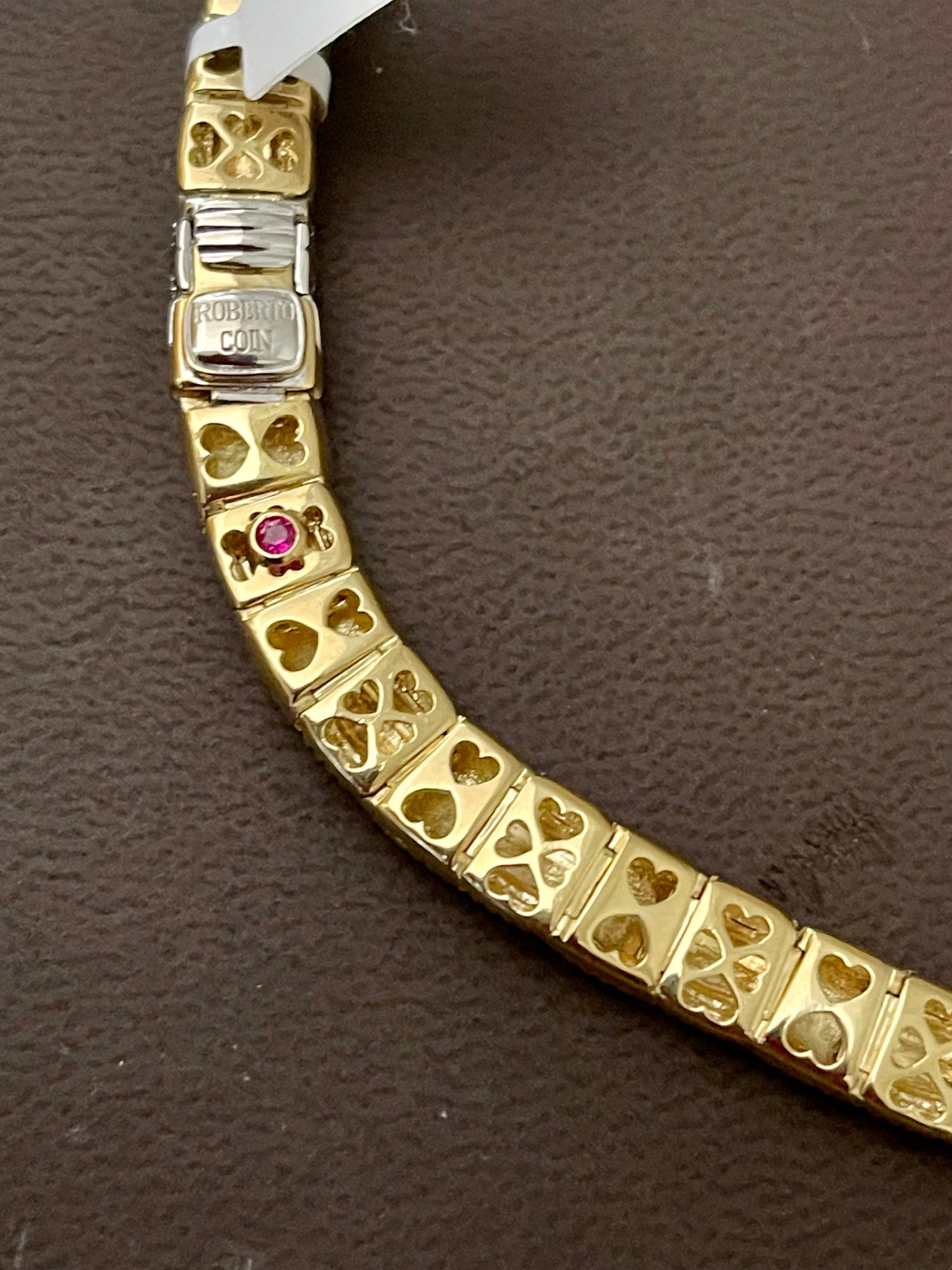 Roberto Coin Appassionata Necklace in 18 Karat Gold 70 Grams and Diamonds For Sale 7