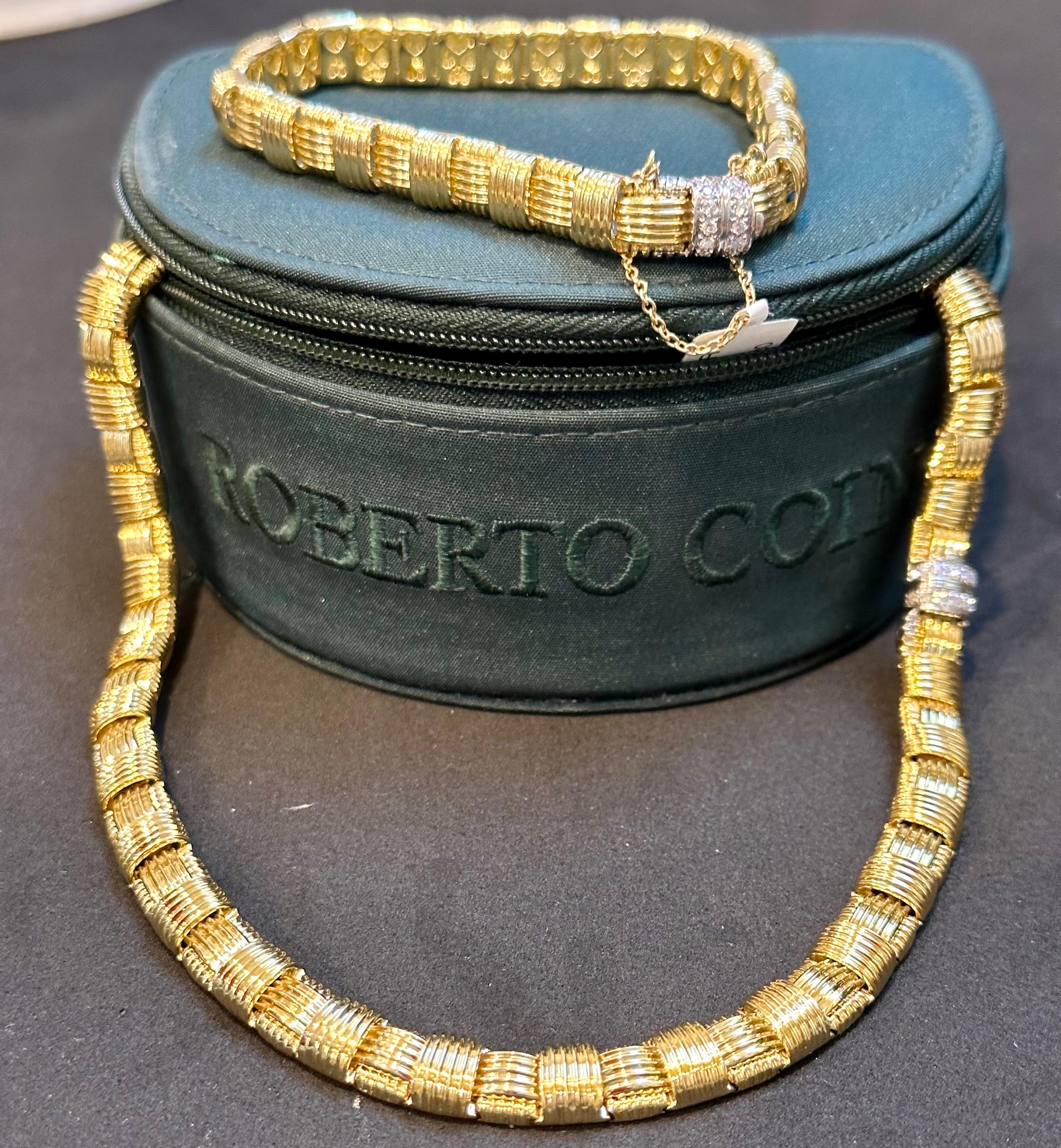 Roberto Coin Appassionata Diamond Bracelet in 18 Karat Yellow Gold 9