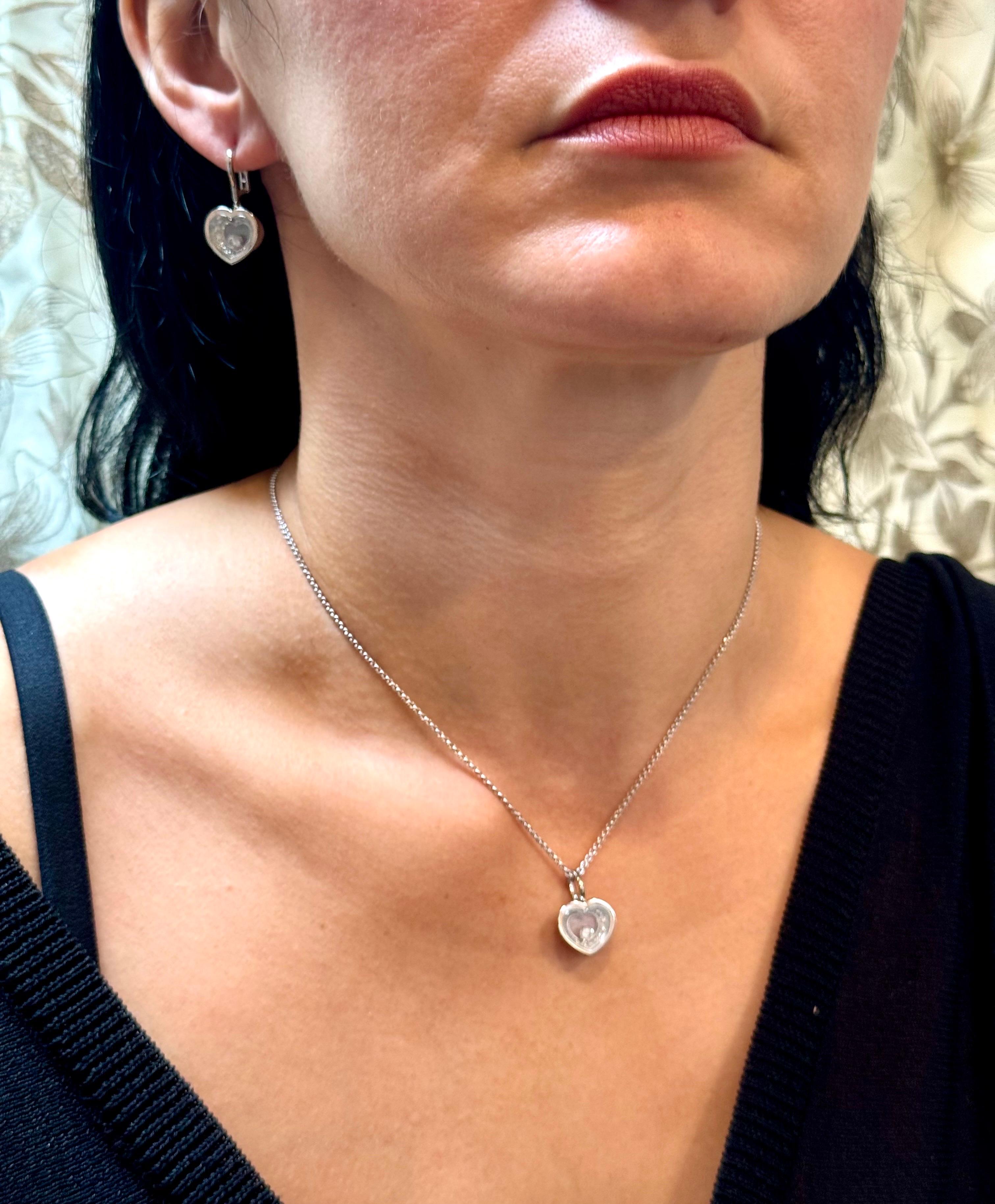 Chopard Happy Diamonds Icons Herz  Anhänger Halskette 18KWG 0,34 CT, +Zertifikat 15