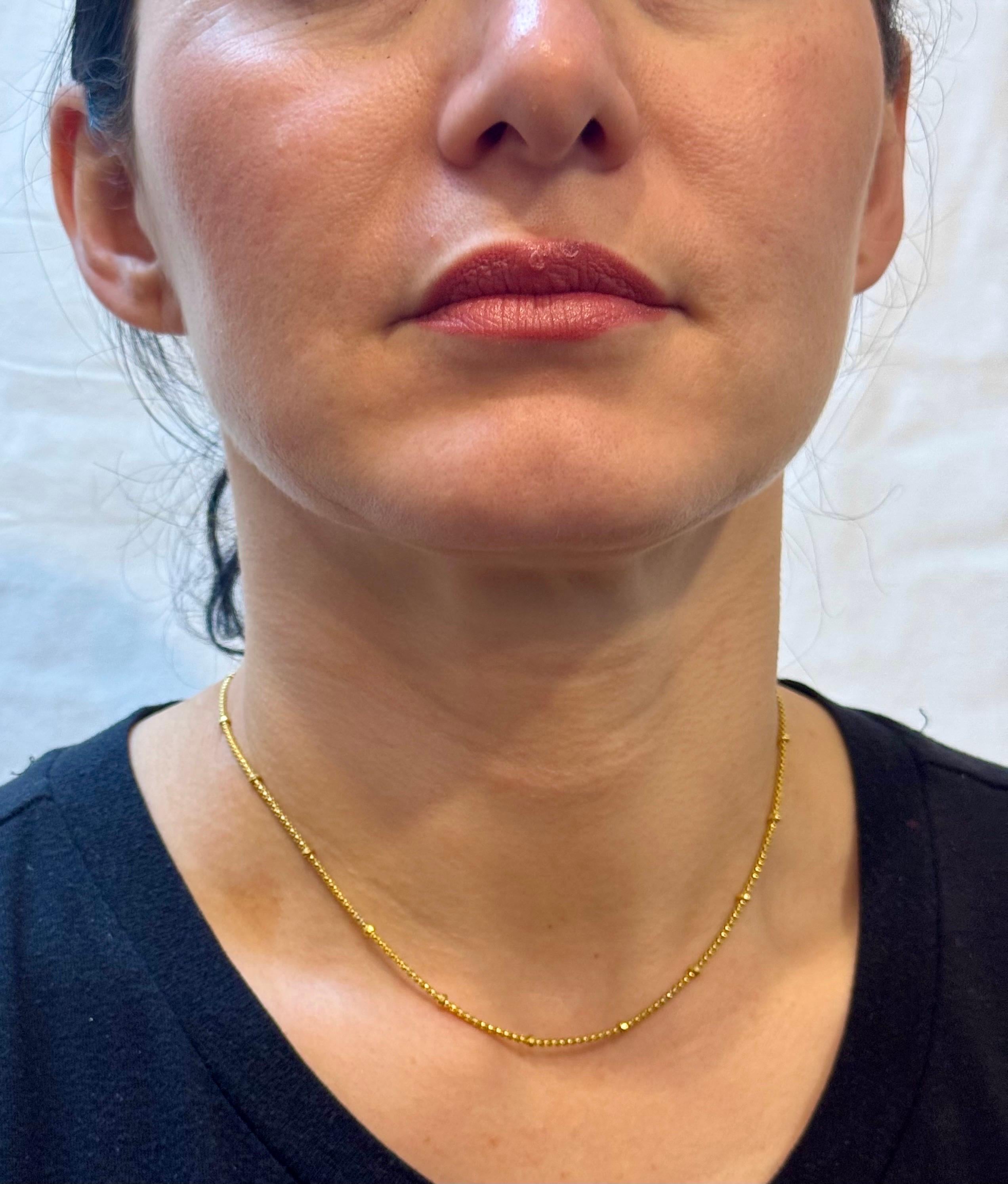 Vintage By in oro giallo 18 carati 5,4 gm  Ball and Ball  Collana a catena Station, italiana, 15,5