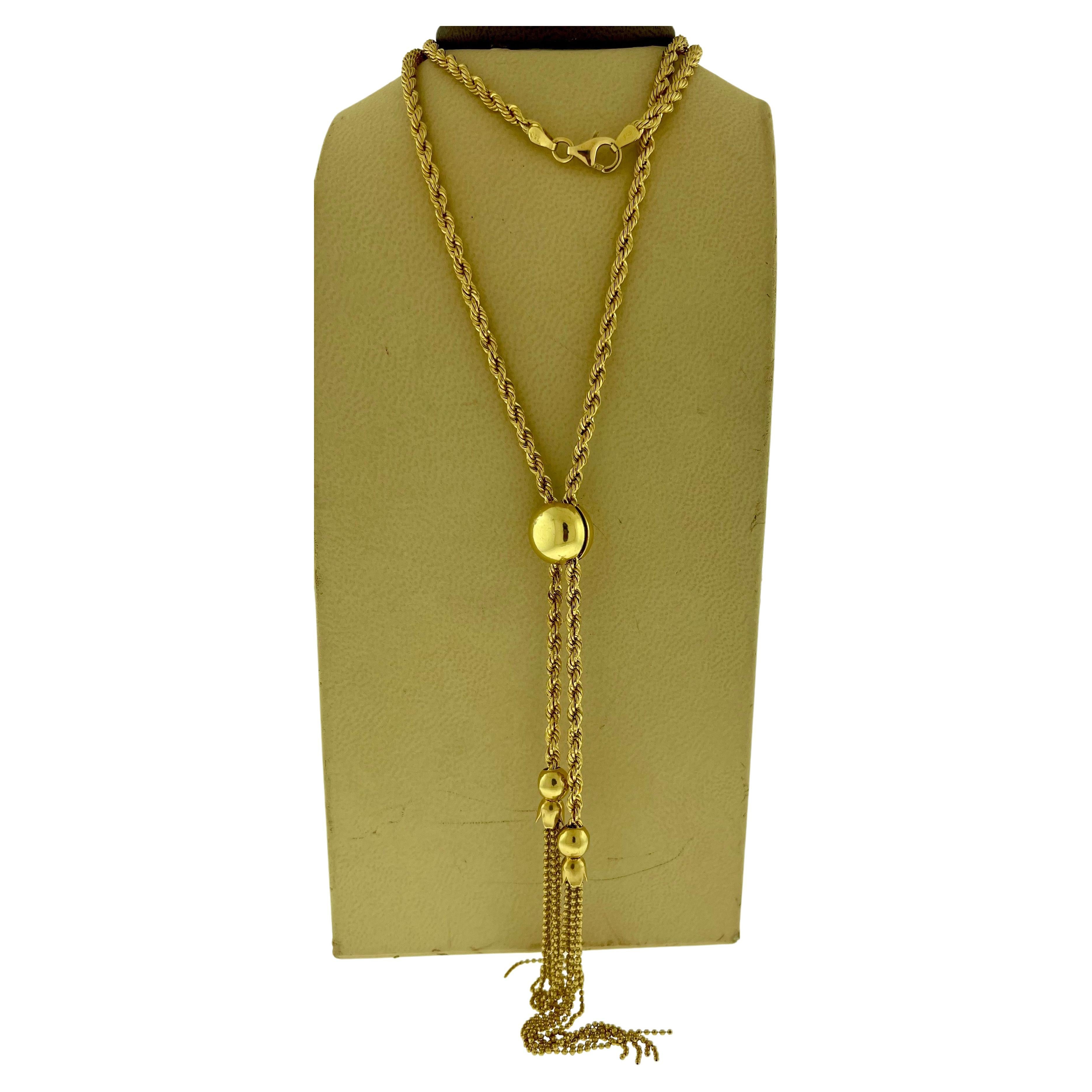 Vintage 18k Gold 18.7 Gm  Rope Chain 30 