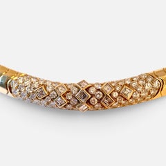 Van Cleef & Arpels 18 Kt Yellow Gold and  5.6 Ct Diamond Collar/Choker Necklace