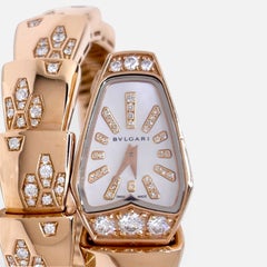 New Bvlgari Tubogas Serpenti Scaglie Ladies SPP26WGD1GD11T Watch with Box +Paper