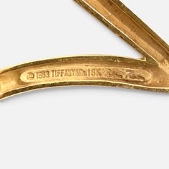 Tiffany & Co. Picasso Large Zig Zag 18k Yellow Gold Scribble Pin/Brooch, 31 Gm