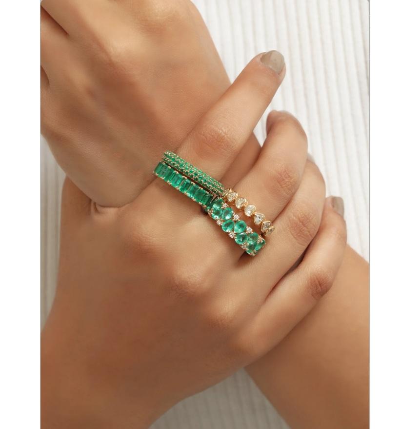 Smaragd Pave Ewigkeit Band Ring Gold  Natürliche runde 2CTW Smaragd Ewigkeit Band Ring  Geburtsstein Ring Gold  Smaragd Versprechen Ring Gold Geschenk

STEIN DETAILS :
✦ Edelstein : Smaragd
✦ Edelsteinart : Natürlich
✦ Größe des Edelsteins: 1.70