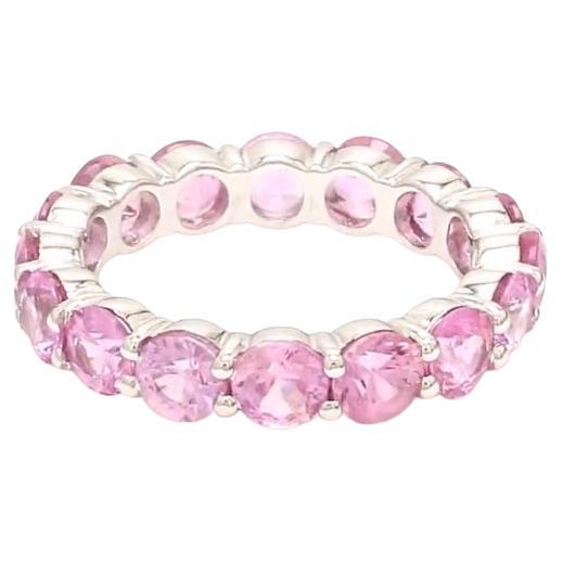 Ring mit natürlichem rosa Saphir aus 14k 18k Gold