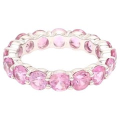 Ring mit natürlichem rosa Saphir aus 14k 18k Gold