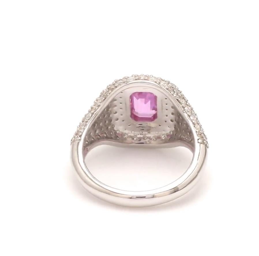 Rosa Saphir Smaragdschliff Diamant Pave Ring Gold  Natürlicher achteckiger rosa Saphir-Diamant-Ring Gold  Echter rosa Saphir-Diamant-Ring Gold

EDELSTEIN-DETAILS :
✦ Edelstein :Pink Sapphire
✦ Edelsteinart : Natürlich
✦ Größe der Edelsteine: 6x4