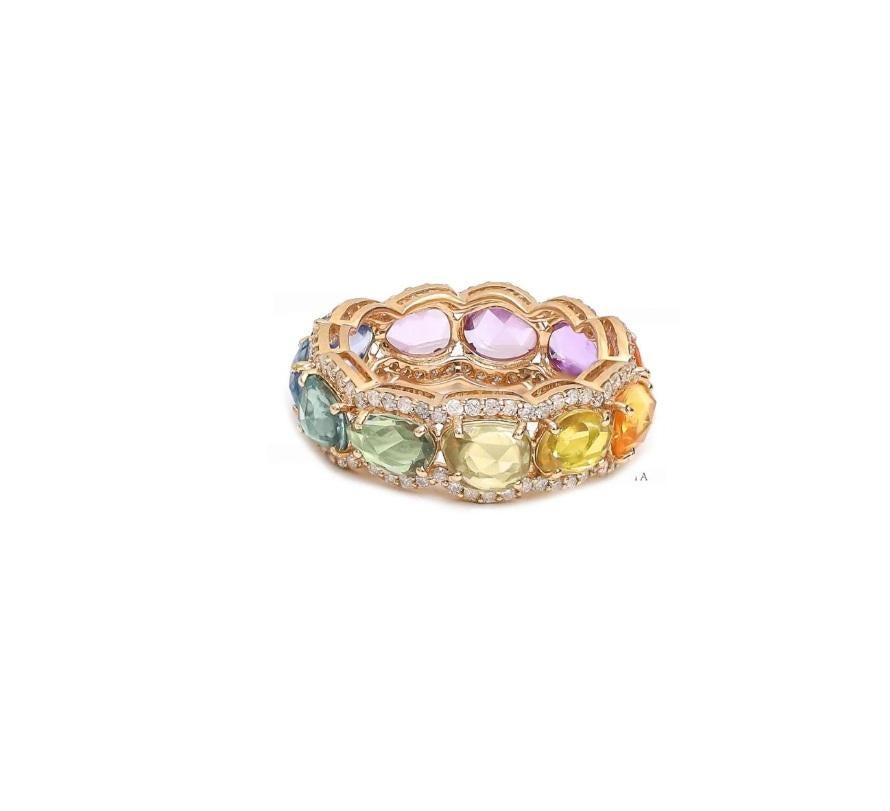 Anello con zaffiro arcobaleno e diamanti taglio rosa in oro  Anello con zaffiro naturale taglio rosa arcobaleno ombreggiato, oro  Anello in oro con zaffiro taglio rosa

DETTAGLI DELLA GEMMA :
✦ Pietra preziosa: Zaffiro arcobaleno
✦ Tipo di gemma :