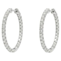 Boucle d'oreille en diamant naturel de 0,60 carat, en or 18 carats