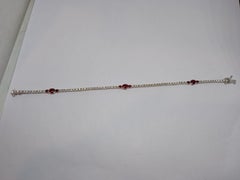 18K Yellow Gold Ruby and Diamond Bracelet, 1.44ct & 1.42ct Stones