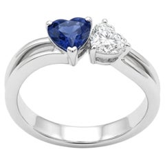 18K Gold Cocktail Ring with 0.83ct Color Stone & 0.51ct Fancy Diamonds
