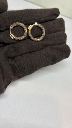Boucles d'oreilles clous en or 18 carats serties de diamants (3,70 carats), nouvelle création