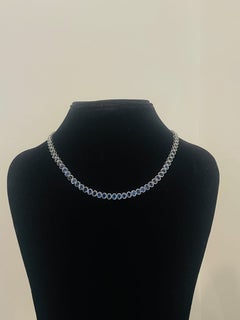 Natural 18K Gold Necklace with 38.12ct Blue Sapphire, New Design