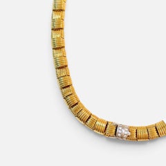 Roberto Coin Appassionata Necklace in 18 Karat Gold 70 Grams and Diamonds