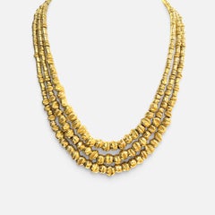 132 Gm 18 Karat Yellow Gold Designer Orlando Orlandini Design Necklace