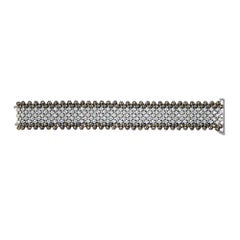 Champagne and White Diamond Wide Mesh Bracelet 17.85 Carat Diamonds