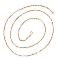 Sylvie Corbelin Solid Round Belcher Chain in Rose Gold 