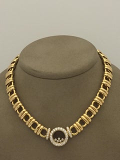 Collar Chopard Happy Diamonds Diamante Oro Amarillo