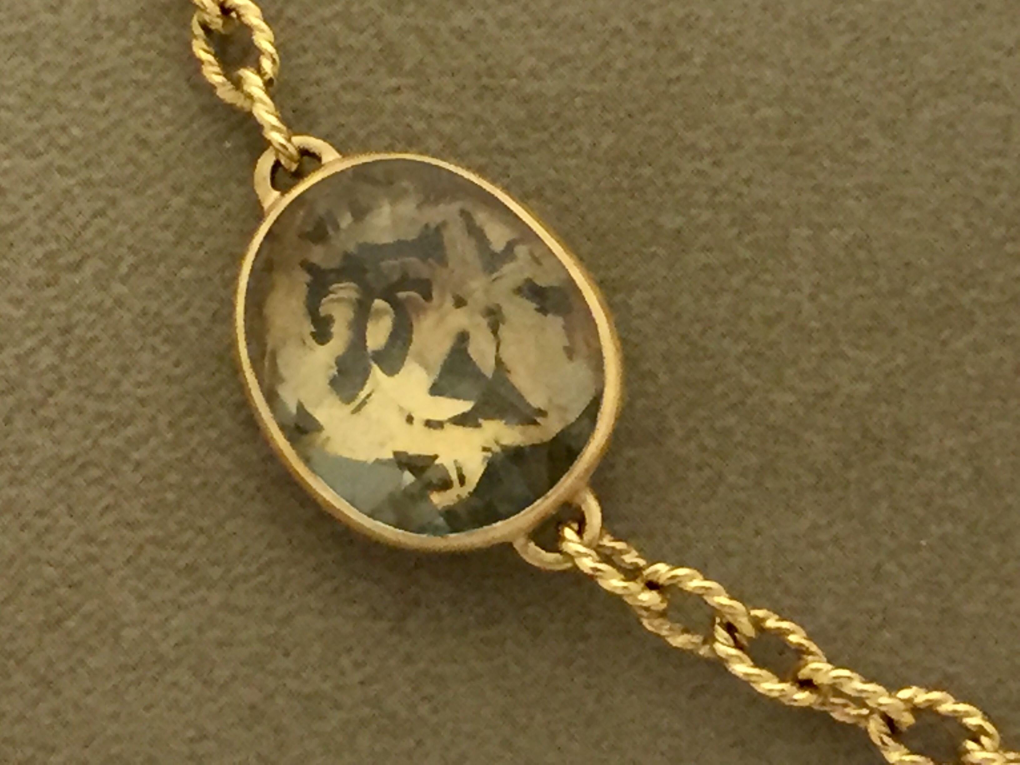 Women's Pomellato Arabesque 18 Karat Rose Gold Multi-Stone Necklace