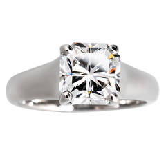 Tiffany & Co. GIA Cert Lucida Diamond Platinum Engagement Ring