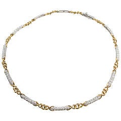 Tiffany & Co. 5 Carat Diamond Platinum Line Necklace