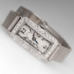 Patek Philippe Lady's Platinum Gold Eighteen Jewel Manual Wind Wristwatch