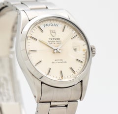 Tudor Date-Day Reference 94500 Stainless Steel Watch, 1983