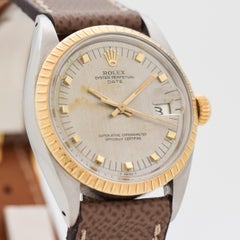 Rolex Date Automatic Ref. 1505 14 Karat Gold and Stainless Steel Watch, 1968