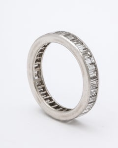 Diamond Baguette and Platinum Band