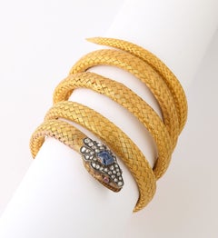 Pulsera de serpiente Antique French
