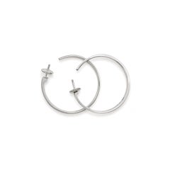 Cartier LOVE 18 Carat White Gold Large Hoop Earrings