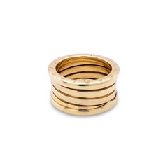 Anello Bvlgari B.zero1 in oro giallo 18 carati, modello "Four-Band" a fascia larga