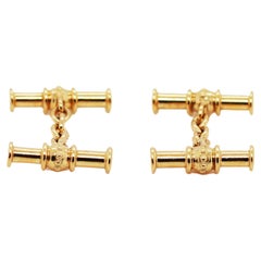 Vintage Mappin & Webb 18 Carat Yellow Gold Chain Link Cufflinks