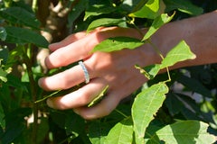 1.44 Carat Round Cut Moissanite 18 Karat White Golden Alliance Engagement Ring