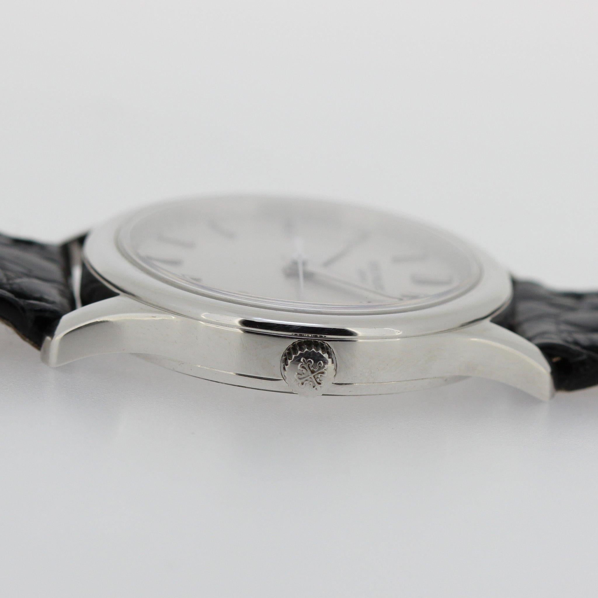 Patek Philippe 3998P Platinum Automatic Calatrava Watch, circa 2003 1