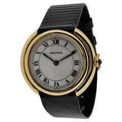Cartier Paris Vendome Large Automatic Watch with Deployant Buckle, circa 1975