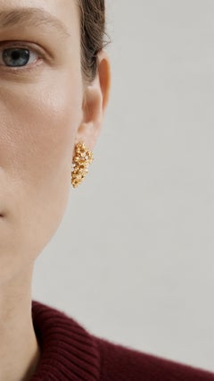 Eighteen Karat Yellow Gold Clip-on Earrings with Sapphires and Diamonds