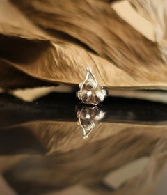 White Gold Fig Pendant Necklace by the Artist Featured in Vogue